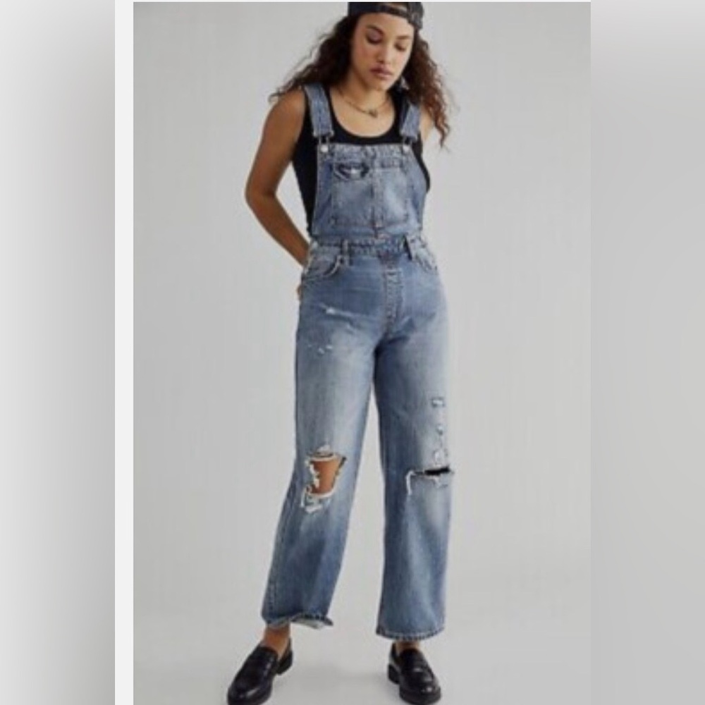 We The Free CRVY Denim Overalls